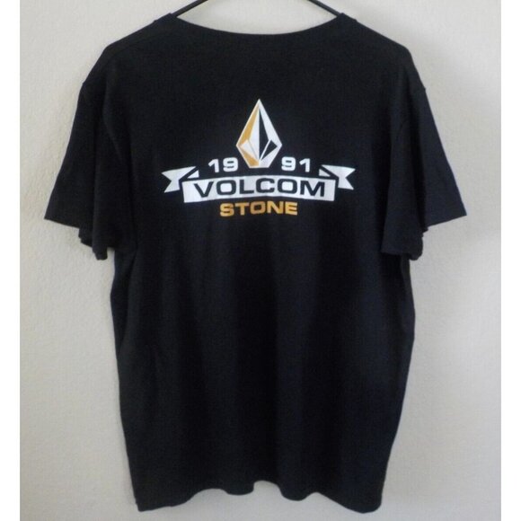 Volcom Other - 3/10 VOLCOM Stone Graphic Tee T-shirt Size M Black Surfer Skater